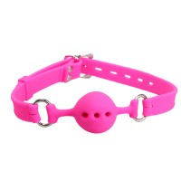 Love in Leather Petite Ball Gag - Pink